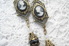 Tiny Cameo Earrings