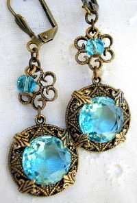 aqua earrings