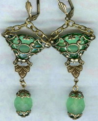 peridot vintage glass